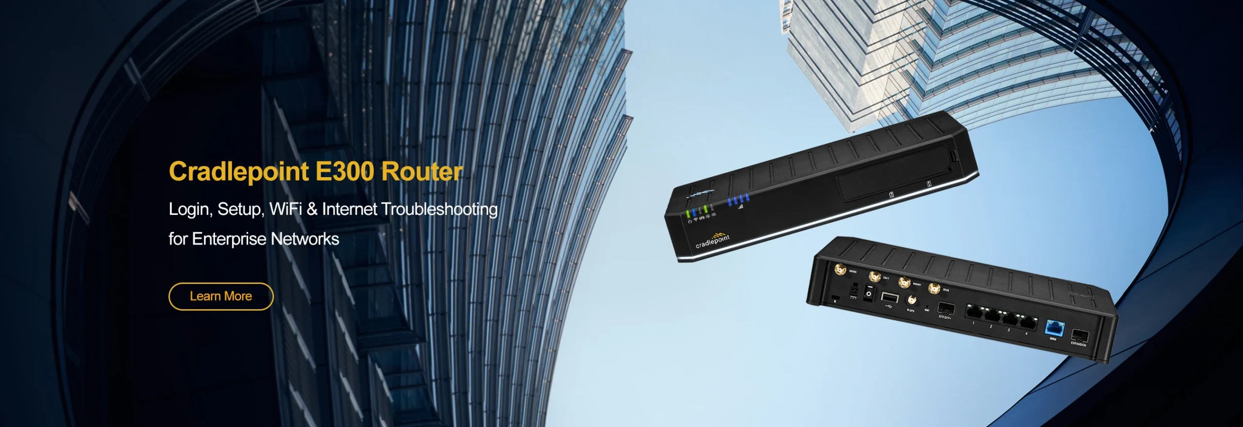 Cradlepoint E300 banner