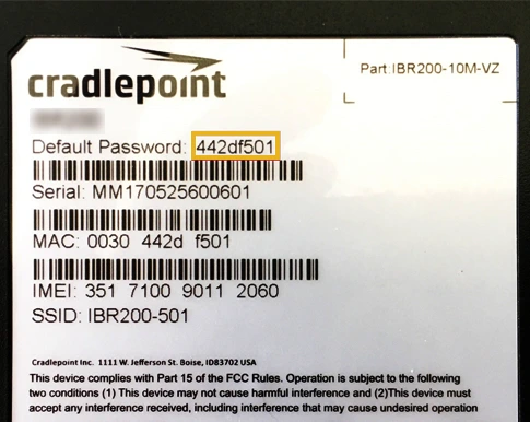 Default Password Does Not Work