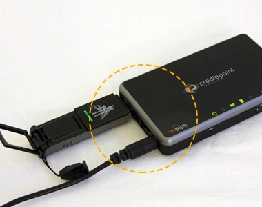 Connect the power adapter to the power outlet at your home