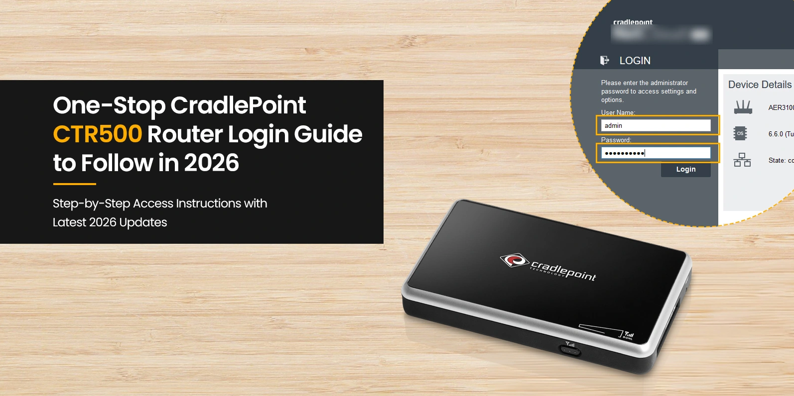 CradlePoint CTR500 Router Login Guide to Follow in 2026